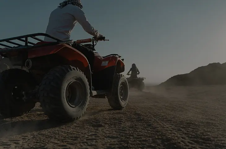 ATV and outdoor equipment