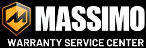 A black and white logo of mass city services.