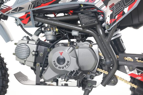A close up of the engine on a motorcycle