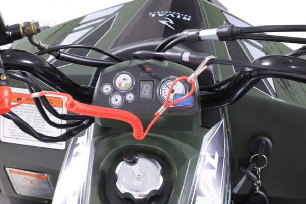 A close up of the controls on a motorcycle